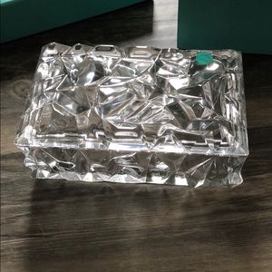 Tiffany & Co glass candy dish never used